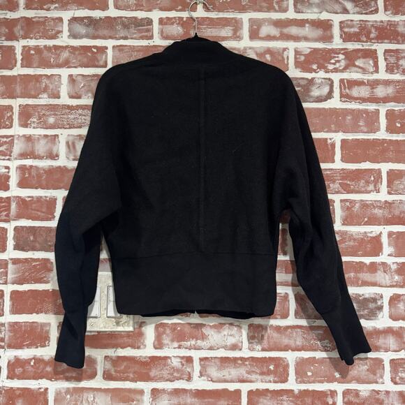 COS Womens Black Wool Bomber Jacket EUC Size Small - Picture 3 of 11